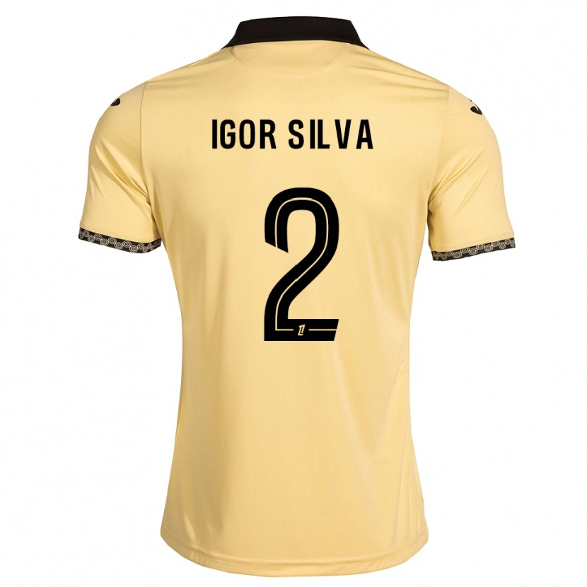 Danxen Kid Igor Silva #2 Navajowhite Black Away Jersey 2026/27 T-Shirt