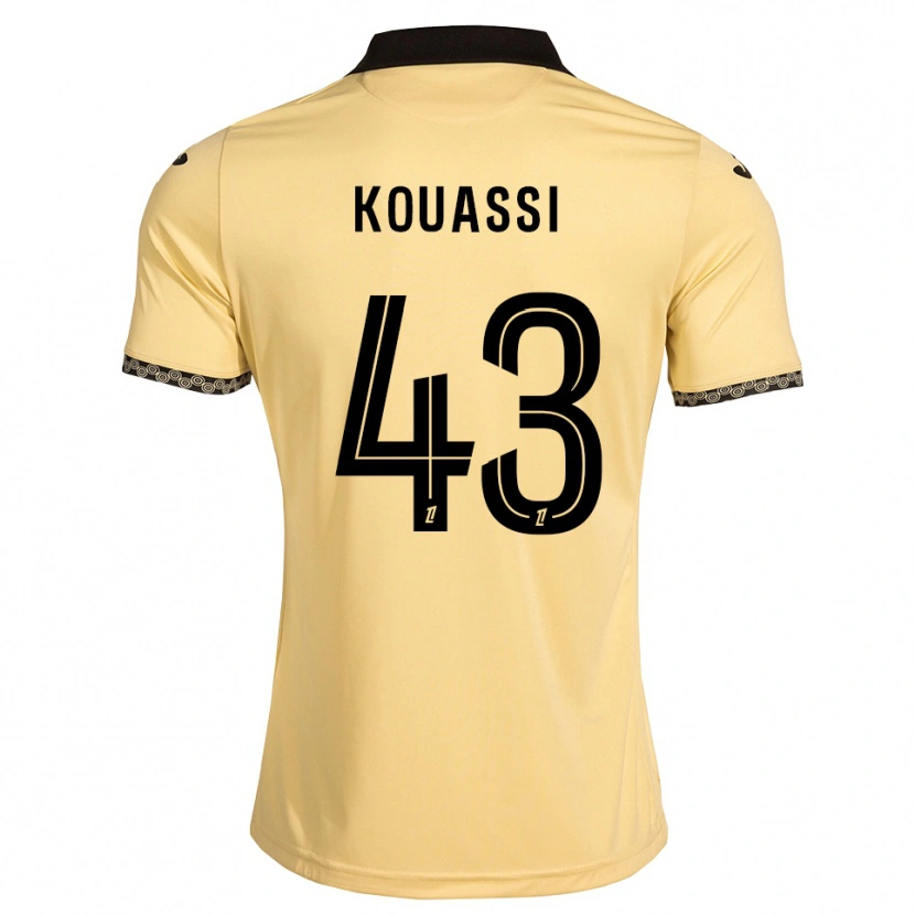 Danxen Kid Arsène Kouassi #43 Navajowhite Black Away Jersey 2026/27 T-Shirt