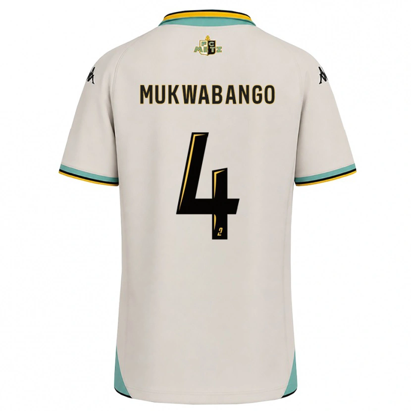 Danxen Kid Bénit Mukwabango #4 Floral White Black Away Jersey 2026/27 T-Shirt