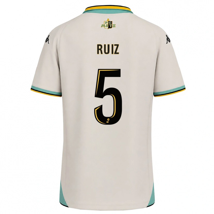 Danxen Kid Jean Ruiz #5 Floral White Black Away Jersey 2026/27 T-Shirt