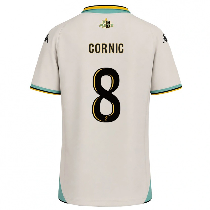 Danxen Kid Andréa Cornic #8 Floral White Black Away Jersey 2026/27 T-Shirt