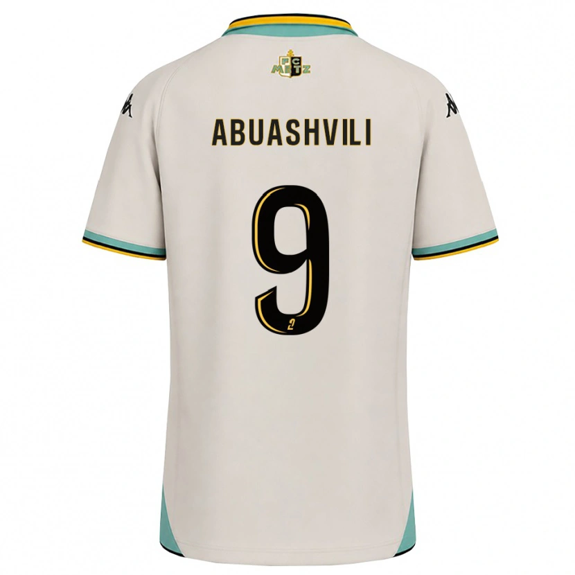 Danxen Kid Giorgi Abuashvili #9 Floral White Black Away Jersey 2026/27 T-Shirt