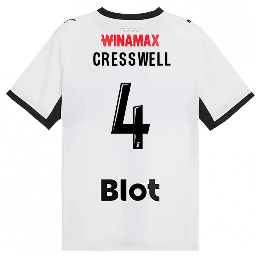 Danxen Kid Charlie Cresswell #4 Black White Red Away Jersey 2026/27 T-Shirt