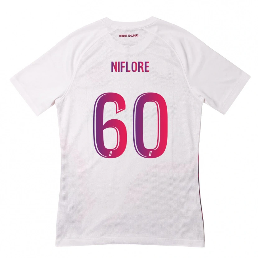 Danxen Kid Mathys Niflore #60 White Pink Purple Away Jersey 2026/27 T-Shirt