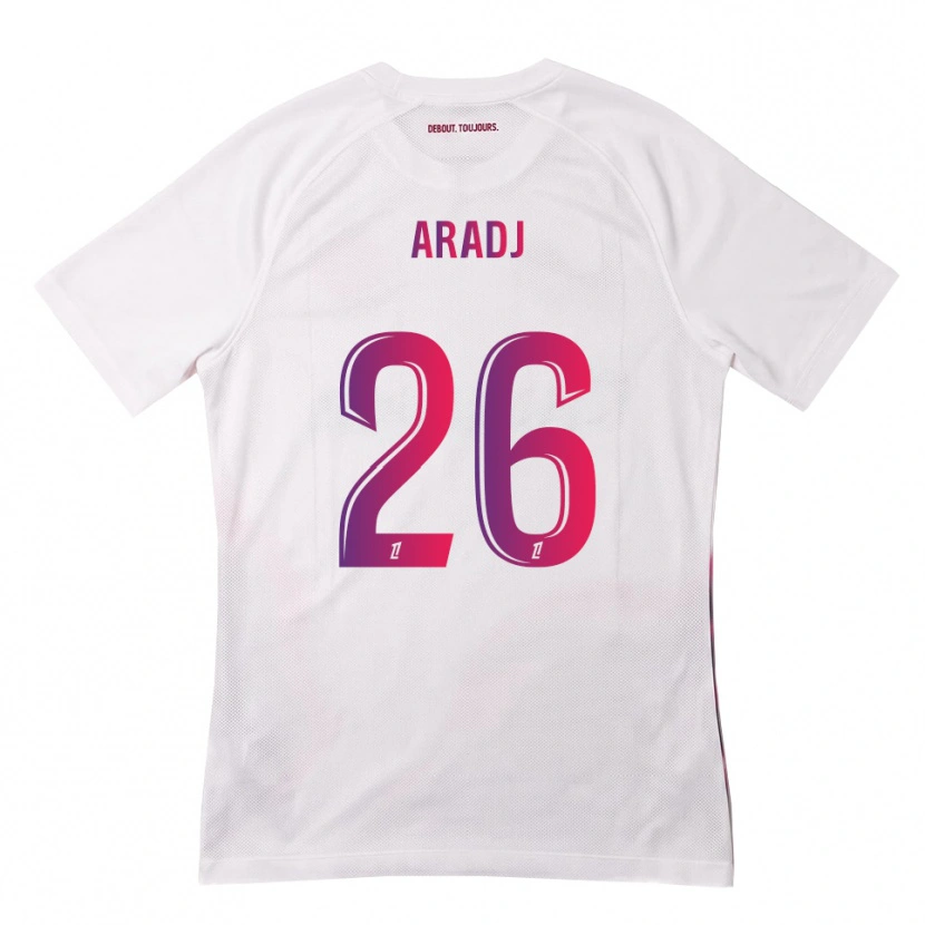 Danxen Kid Ylies Aradj #26 White Pink Purple Away Jersey 2026/27 T-Shirt