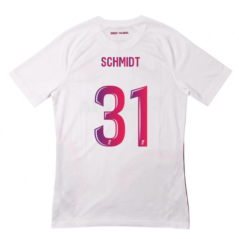 Danxen Kid Niklas Schmidt #31 White Pink Purple Away Jersey 2026/27 T-Shirt