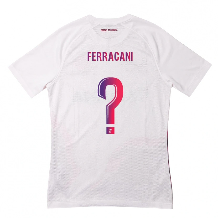 Danxen Kid Paul Ferracani #0 White Pink Purple Away Jersey 2026/27 T-Shirt