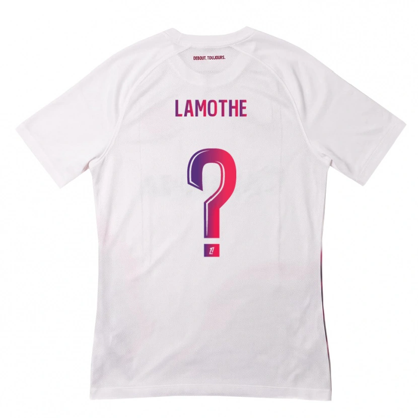 Danxen Kid Ewen Lamothe #0 White Pink Purple Away Jersey 2026/27 T-Shirt