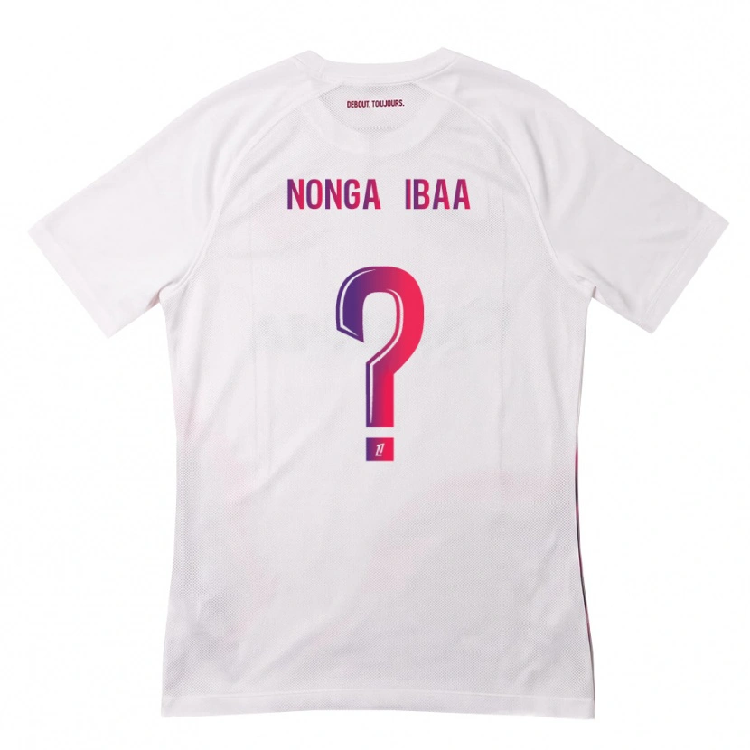 Danxen Kid Alou Nonga Ibaa #0 White Pink Purple Away Jersey 2026/27 T-Shirt