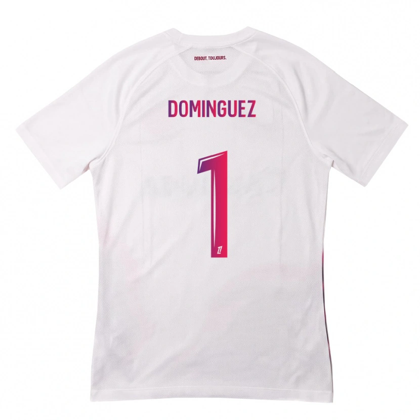 Danxen Kid Álex Domínguez #1 White Pink Purple Away Jersey 2026/27 T-Shirt