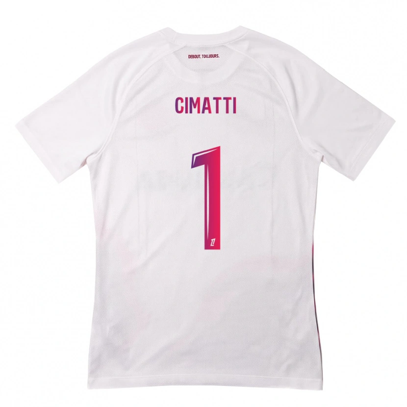 Danxen Kid Marie Cimatti #1 White Pink Purple Away Jersey 2026/27 T-Shirt
