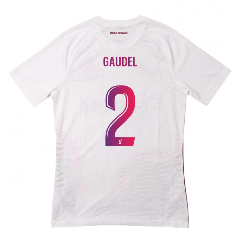 Danxen Kid Raphaël Gaudel #2 White Pink Purple Away Jersey 2026/27 T-Shirt