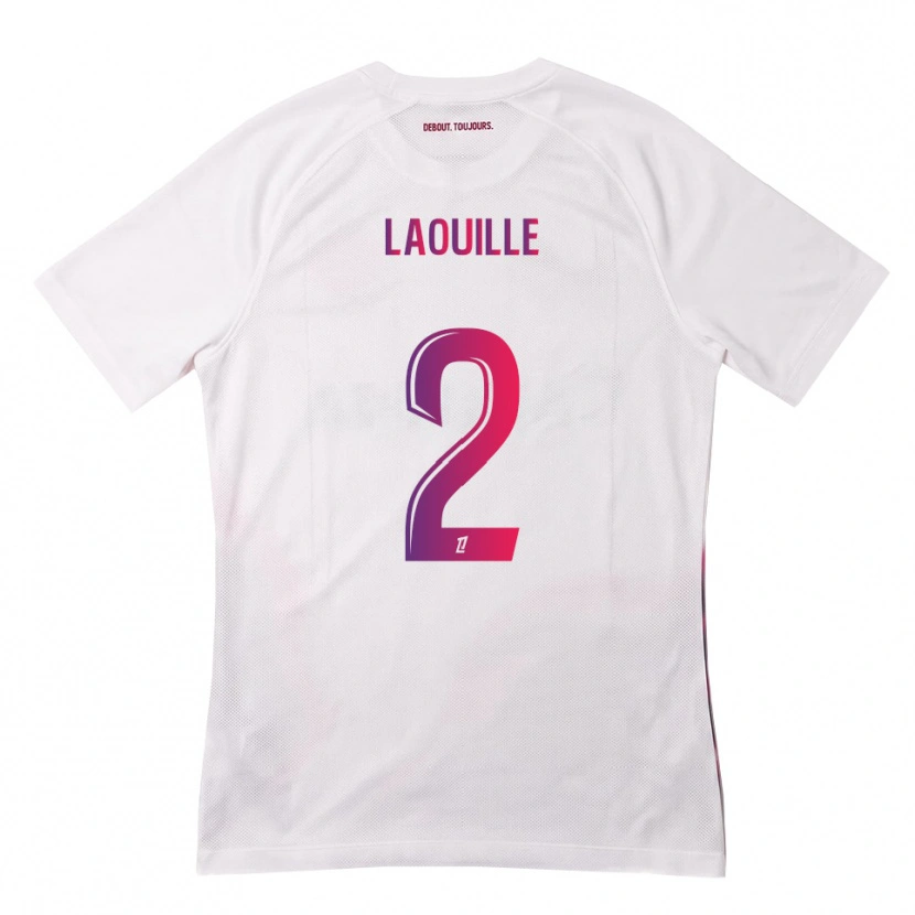 Danxen Kid Rafaël Laouille #2 White Pink Purple Away Jersey 2026/27 T-Shirt