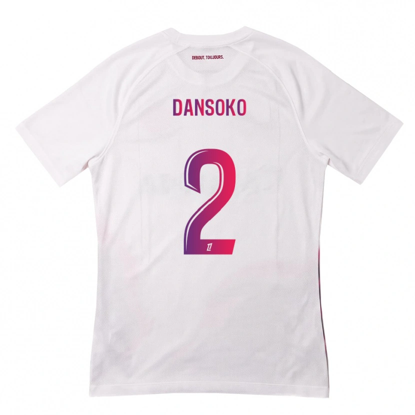 Danxen Kid Mohamed Dansoko #2 White Pink Purple Away Jersey 2026/27 T-Shirt
