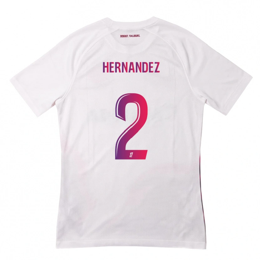 Danxen Kid Lucie Hernandez #2 White Pink Purple Away Jersey 2026/27 T-Shirt