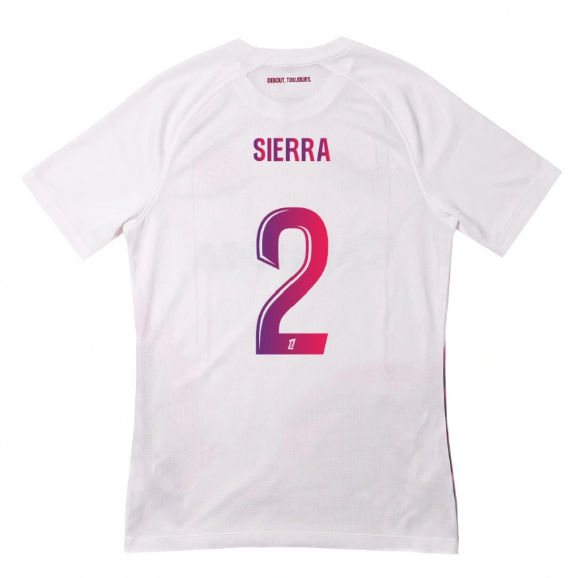 Danxen Kid Pauline Sierra #2 White Pink Purple Away Jersey 2026/27 T-Shirt