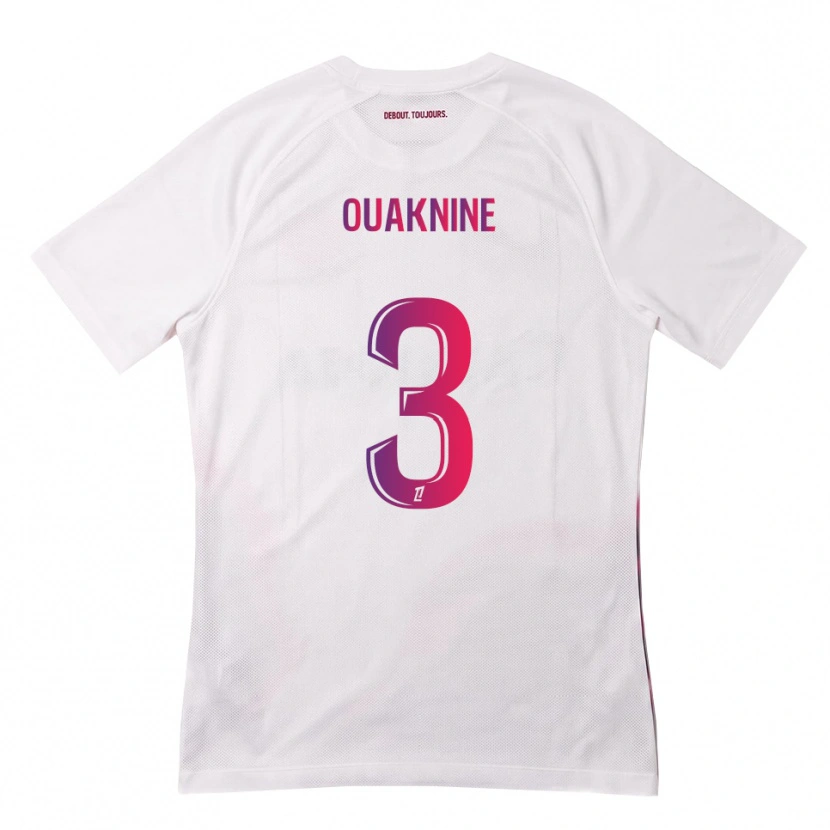 Danxen Kid Jules Ouaknine #3 White Pink Purple Away Jersey 2026/27 T-Shirt
