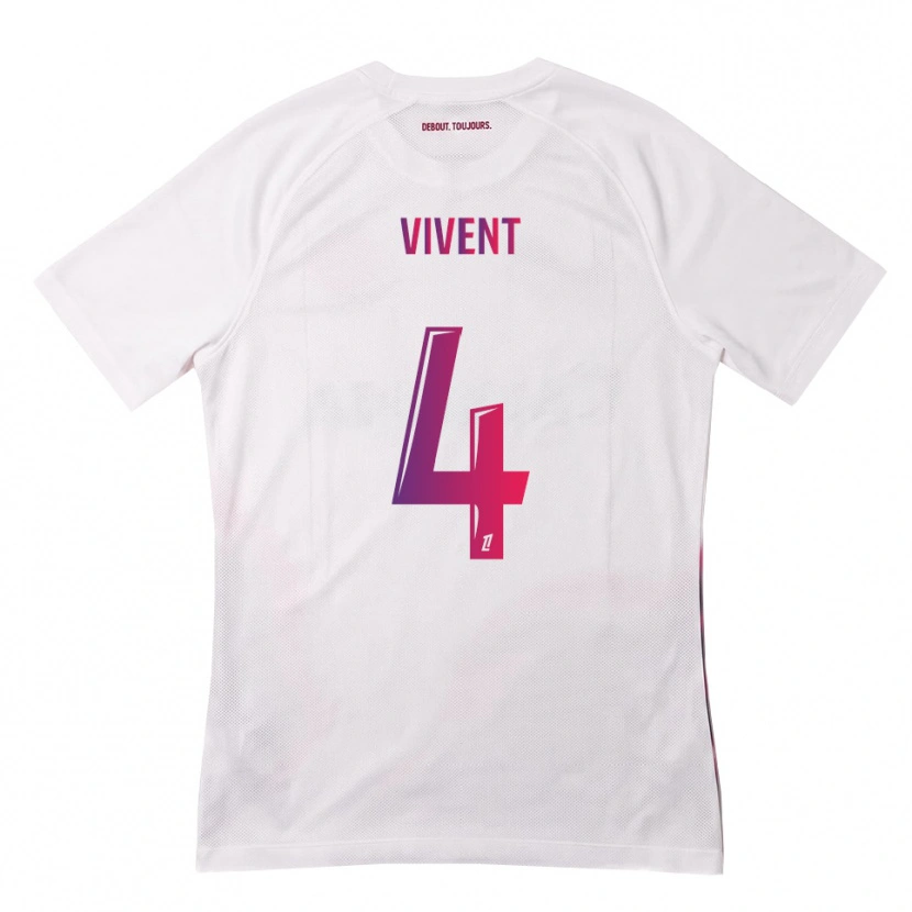 Danxen Kid Sacha Vivent #4 White Pink Purple Away Jersey 2026/27 T-Shirt