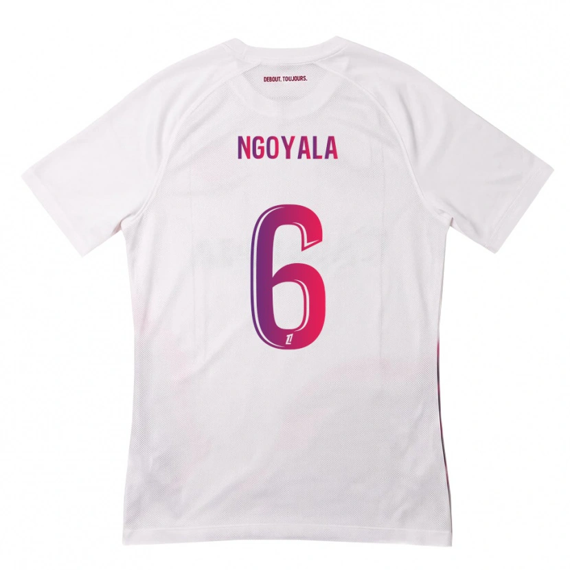 Danxen Kid Frédéric Efuele Ngoyala #6 White Pink Purple Away Jersey 2026/27 T-Shirt