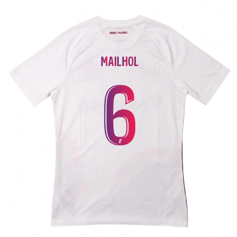 Danxen Kid Luca Mailhol #6 White Pink Purple Away Jersey 2026/27 T-Shirt