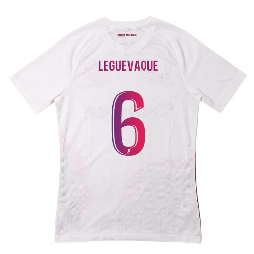 Danxen Kid Laurie Leguevaque #6 White Pink Purple Away Jersey 2026/27 T-Shirt
