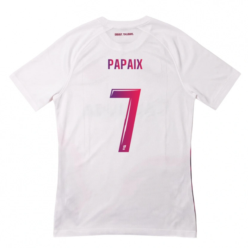 Danxen Kid Marie Papaix #7 White Pink Purple Away Jersey 2026/27 T-Shirt