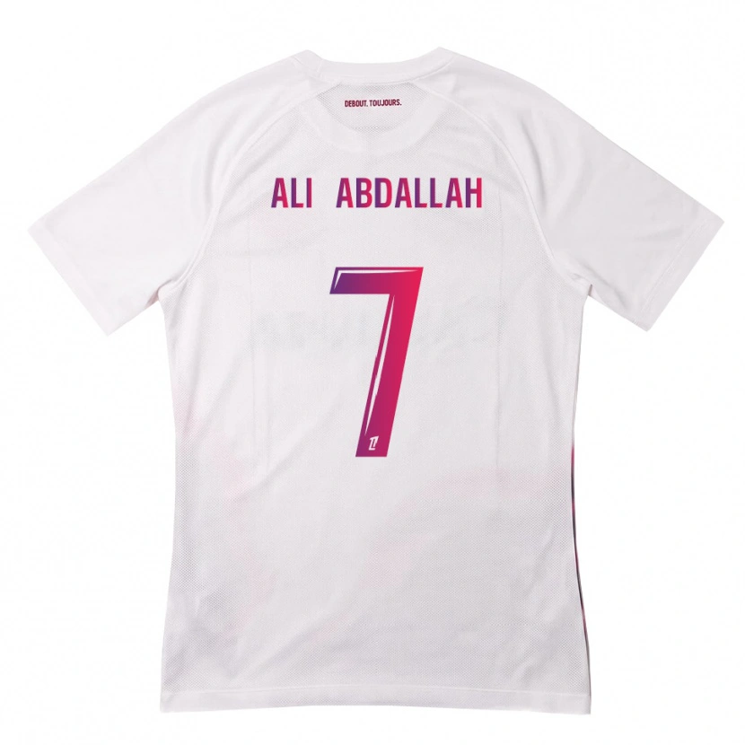 Danxen Kid Nivine Ali Abdallah #7 White Pink Purple Away Jersey 2026/27 T-Shirt