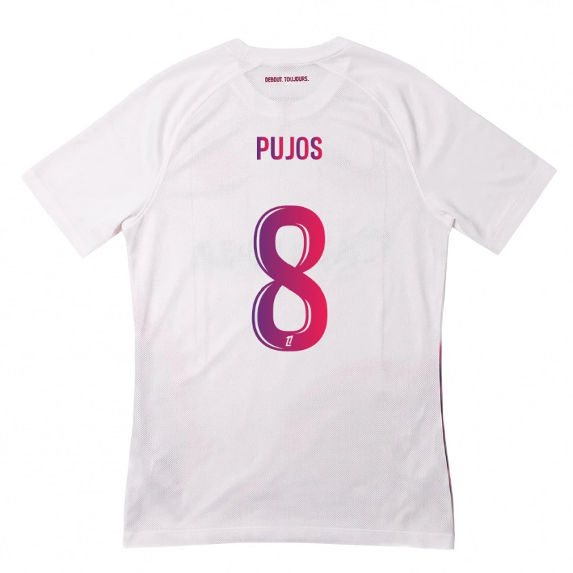 Danxen Kid Lenny Pujos #8 White Pink Purple Away Jersey 2026/27 T-Shirt