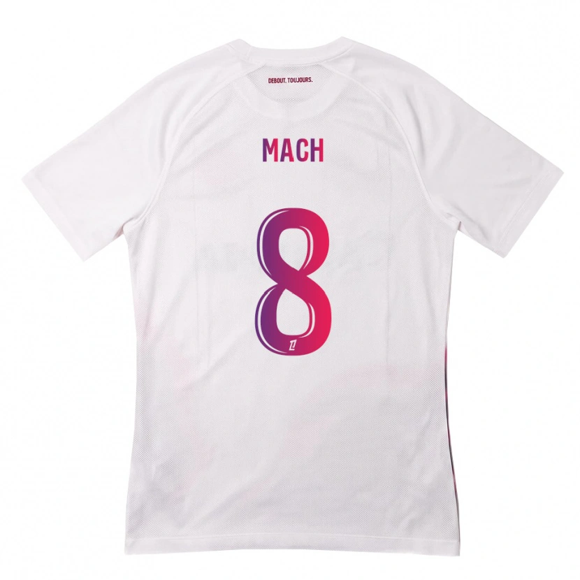 Danxen Kid Mattéo Mach #8 White Pink Purple Away Jersey 2026/27 T-Shirt