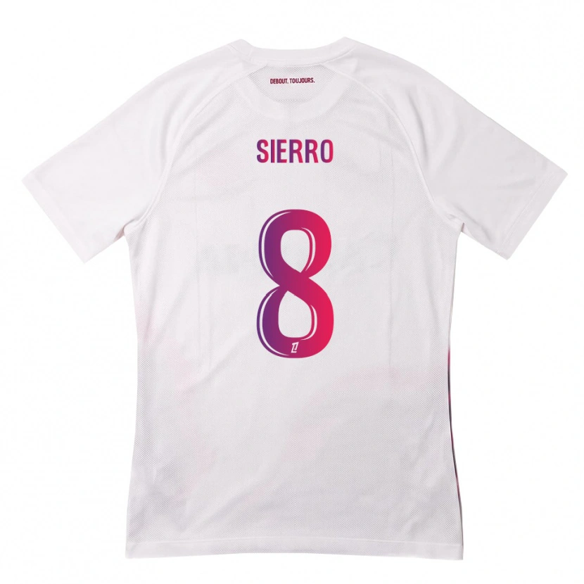 Danxen Kid Vincent Sierro #8 White Pink Purple Away Jersey 2026/27 T-Shirt