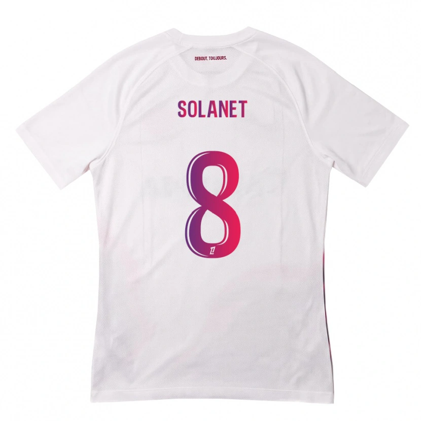 Danxen Kid Tatiana Solanet #8 White Pink Purple Away Jersey 2026/27 T-Shirt