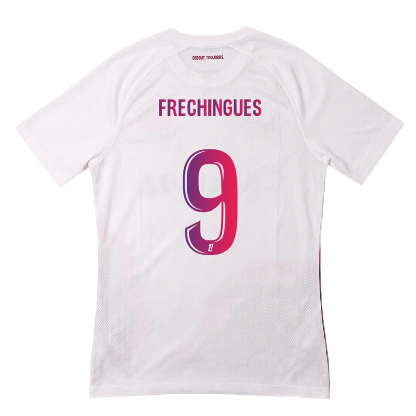 Danxen Kid Léo Frechingues #9 White Pink Purple Away Jersey 2026/27 T-Shirt