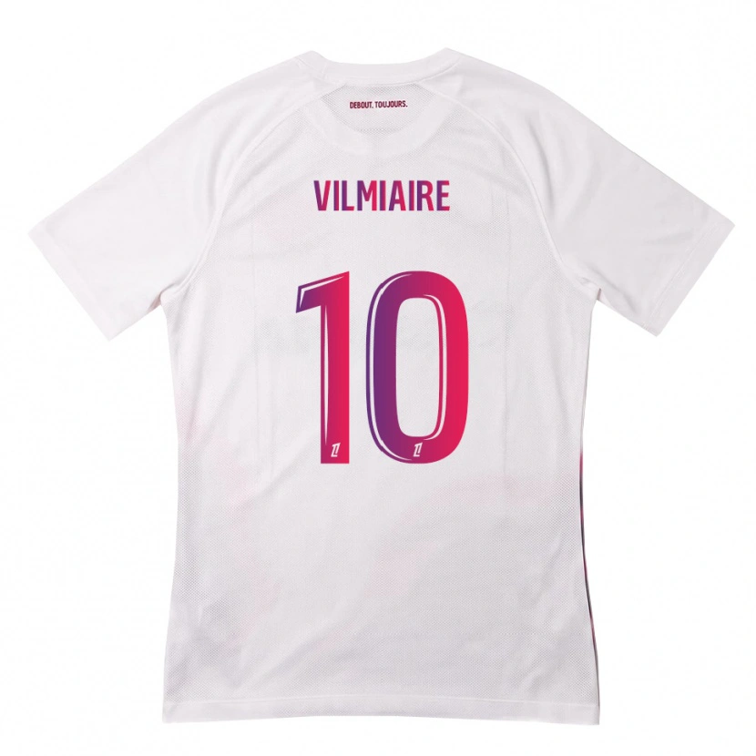 Danxen Kid Kelly Vilmiaire #10 White Pink Purple Away Jersey 2026/27 T-Shirt