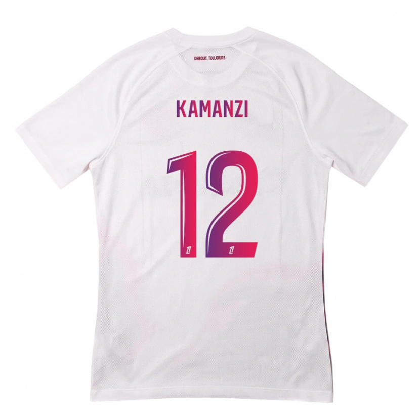 Danxen Kid Warren Kamanzi #12 White Pink Purple Away Jersey 2026/27 T-Shirt