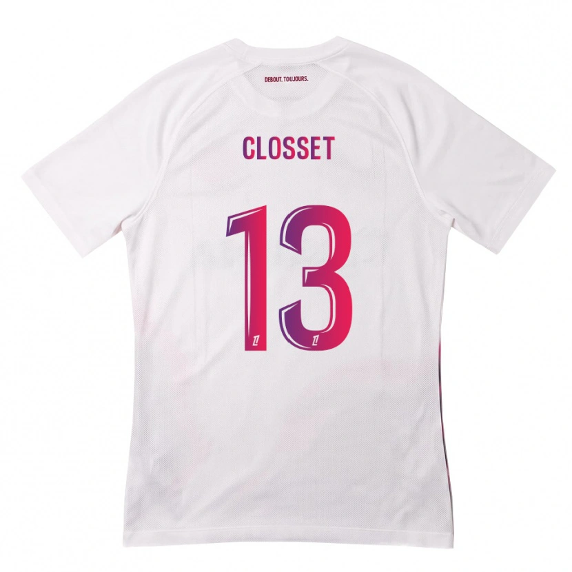 Danxen Kid Océane Closset #13 White Pink Purple Away Jersey 2026/27 T-Shirt
