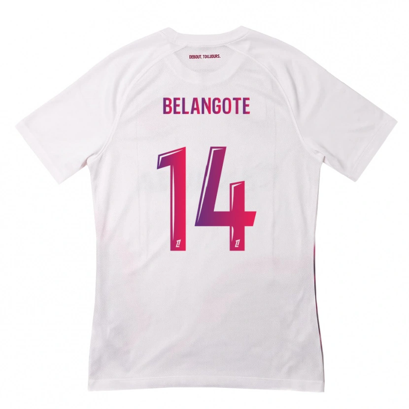 Danxen Kid Aël Belangote #14 White Pink Purple Away Jersey 2026/27 T-Shirt