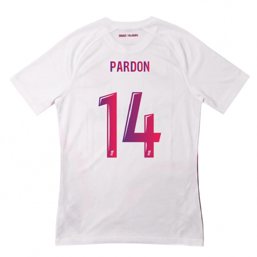 Danxen Kid Pauline Pardon #14 White Pink Purple Away Jersey 2026/27 T-Shirt