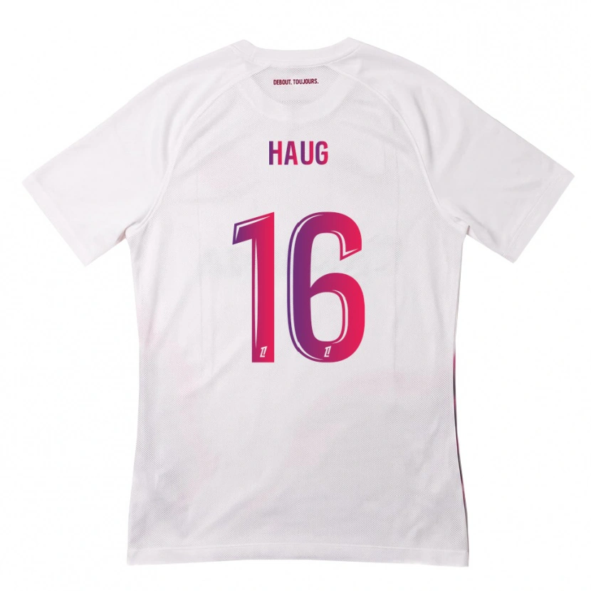 Danxen Kid Kjetil Haug #16 White Pink Purple Away Jersey 2026/27 T-Shirt
