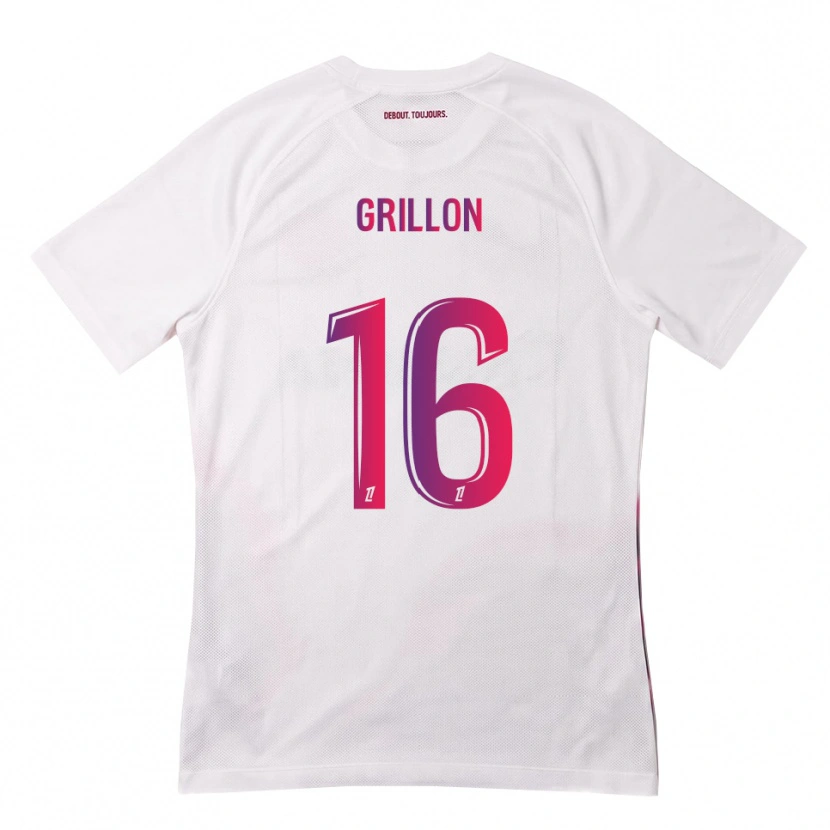 Danxen Kid Gaëlle Grillon #16 White Pink Purple Away Jersey 2026/27 T-Shirt