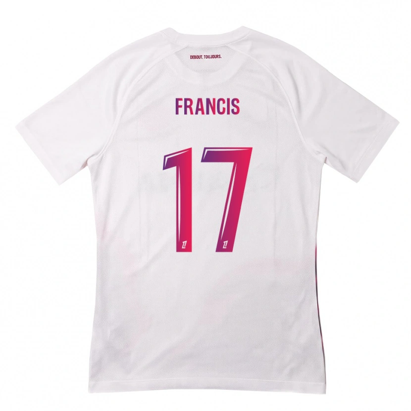 Danxen Kid Abu Francis #17 White Pink Purple Away Jersey 2026/27 T-Shirt