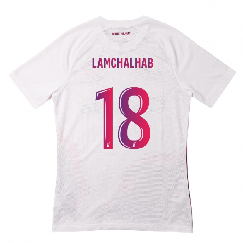 Danxen Kid Merwan Lamchalhab #18 White Pink Purple Away Jersey 2026/27 T-Shirt