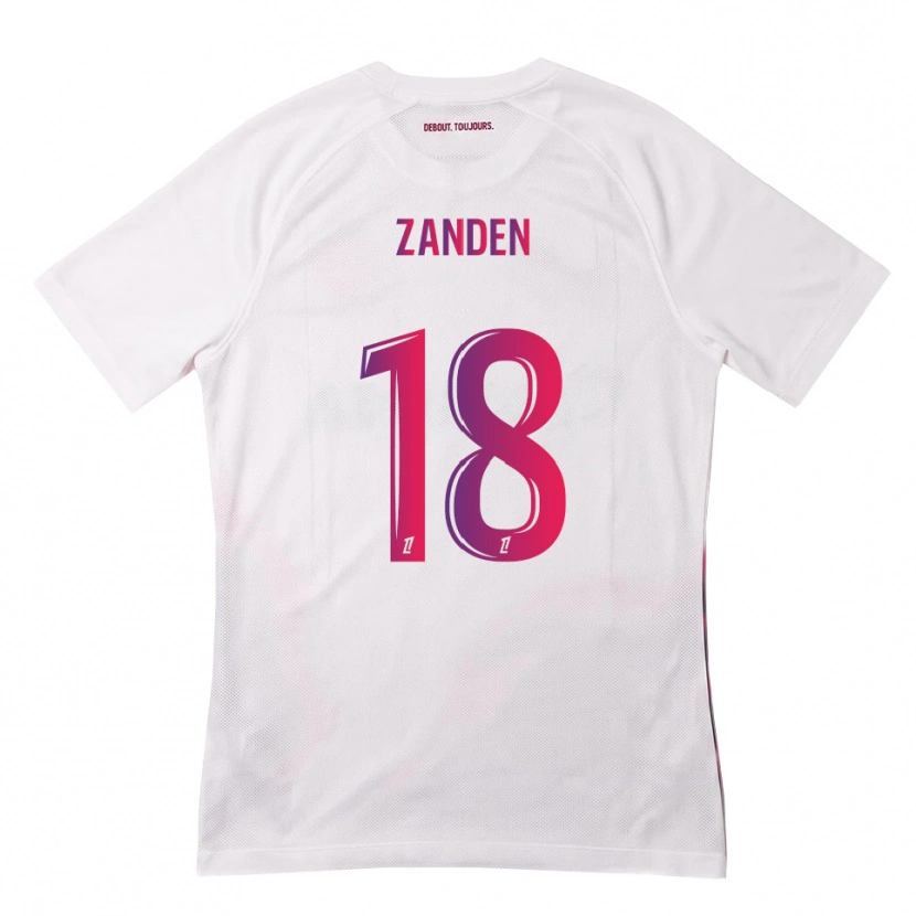 Danxen Kid Oliver Zandén #18 White Pink Purple Away Jersey 2026/27 T-Shirt