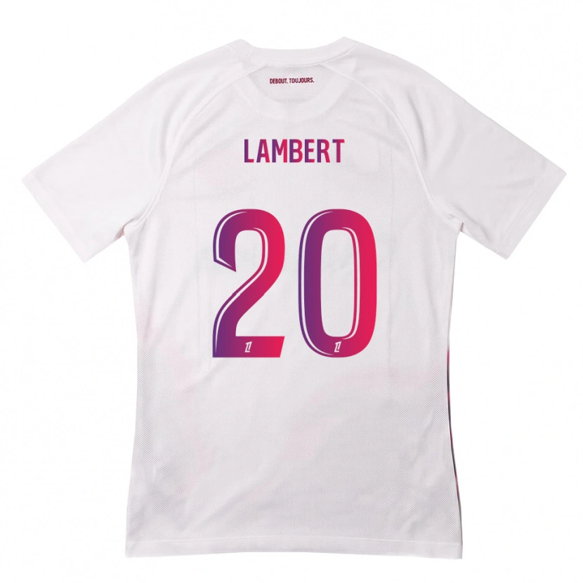 Danxen Kid Sarah Lambert #20 White Pink Purple Away Jersey 2026/27 T-Shirt