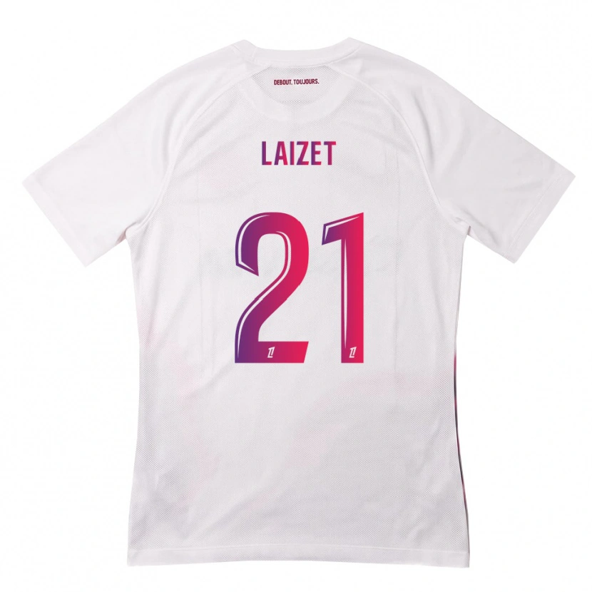 Danxen Kid Emma Laizet #21 White Pink Purple Away Jersey 2026/27 T-Shirt