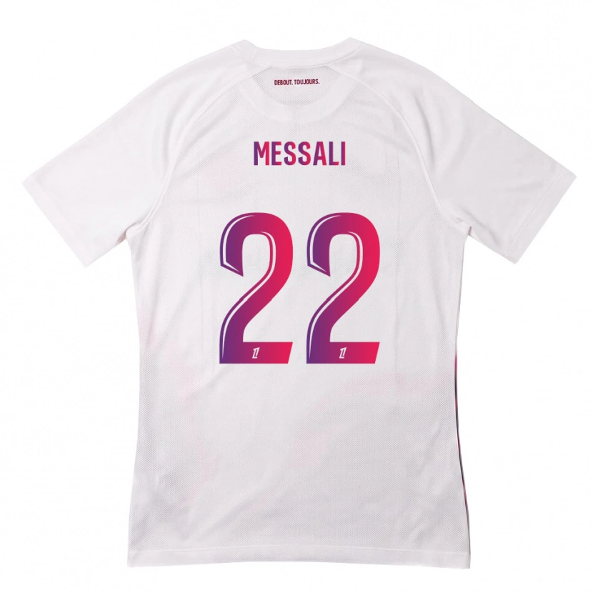 Danxen Kid Rafik Messali #22 White Pink Purple Away Jersey 2026/27 T-Shirt
