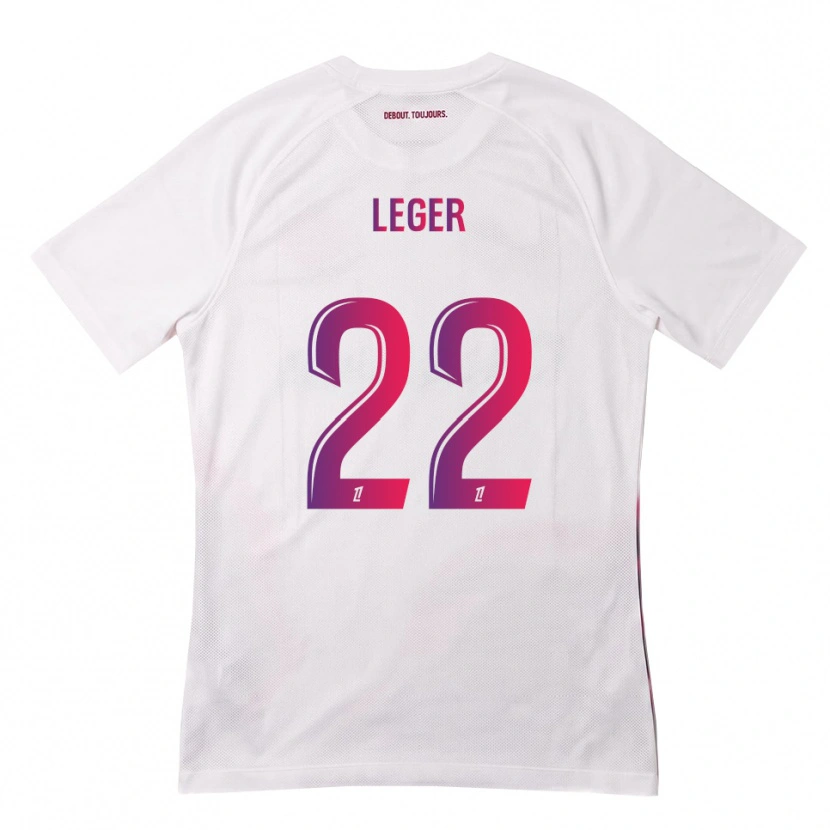 Danxen Kid Christelle Léger #22 White Pink Purple Away Jersey 2026/27 T-Shirt
