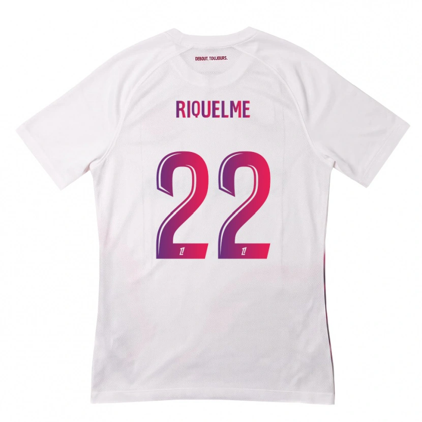 Danxen Kid Laura Riquelme #22 White Pink Purple Away Jersey 2026/27 T-Shirt