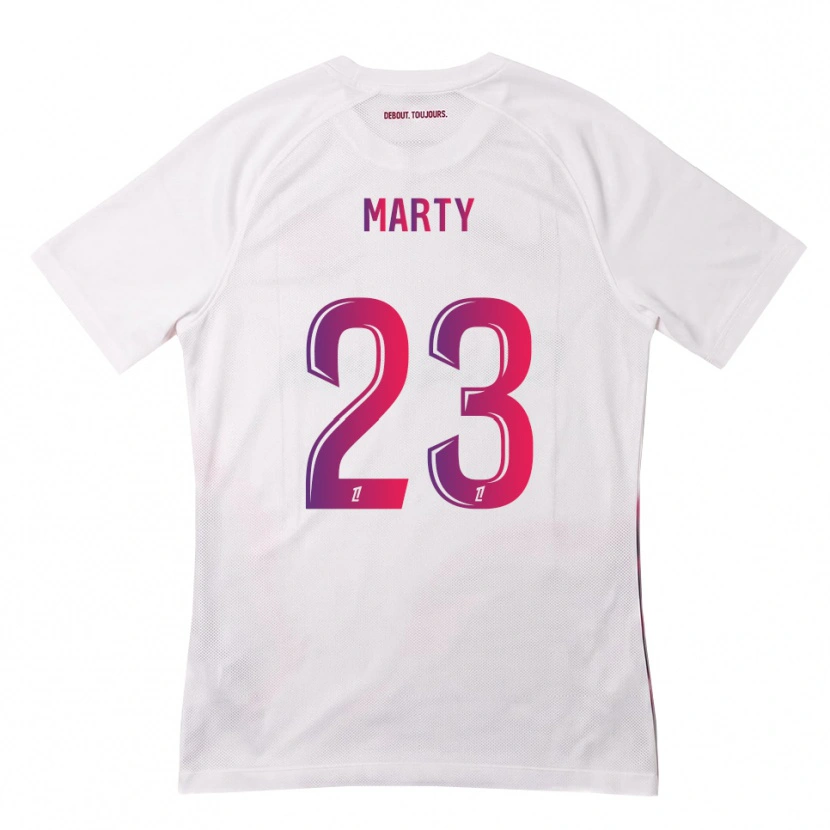 Danxen Kid Chloé Marty #23 White Pink Purple Away Jersey 2026/27 T-Shirt