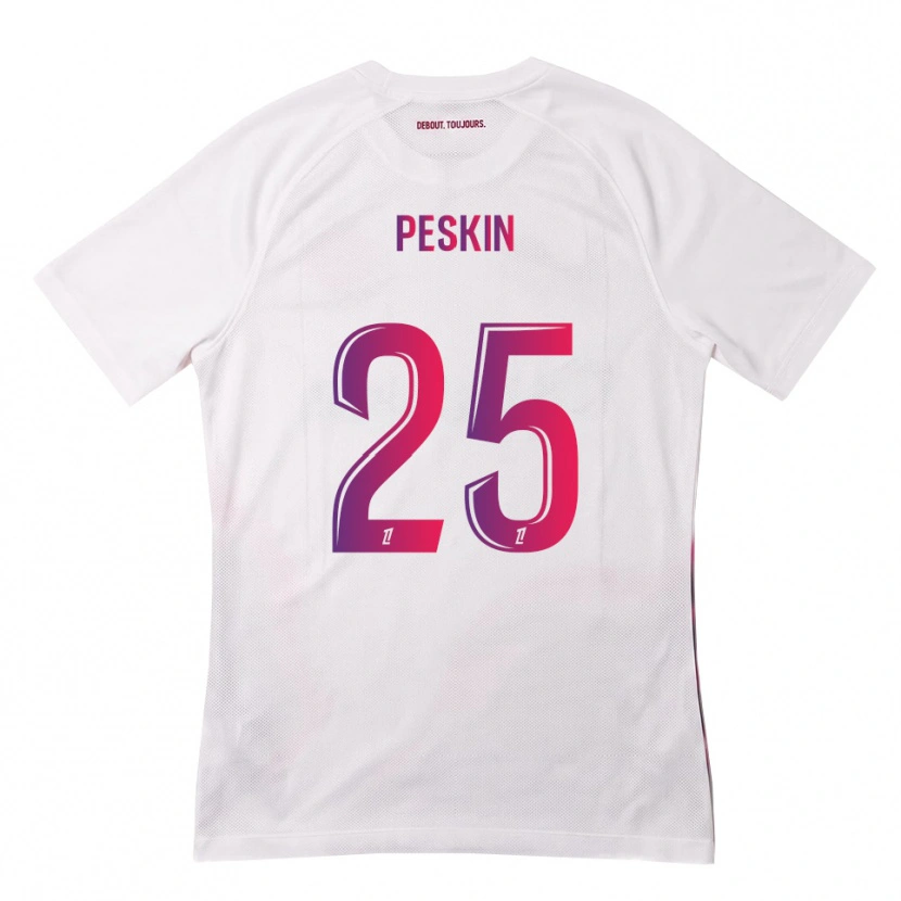 Danxen Kid Kelso Peskin #25 White Pink Purple Away Jersey 2026/27 T-Shirt
