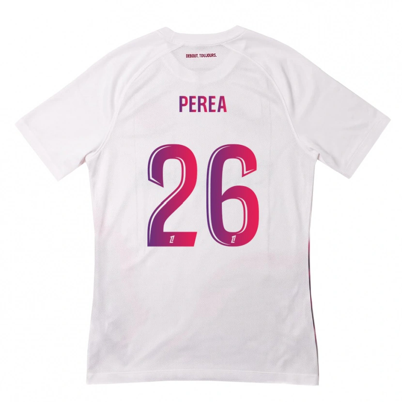 Danxen Kid Marine Perea #26 White Pink Purple Away Jersey 2026/27 T-Shirt